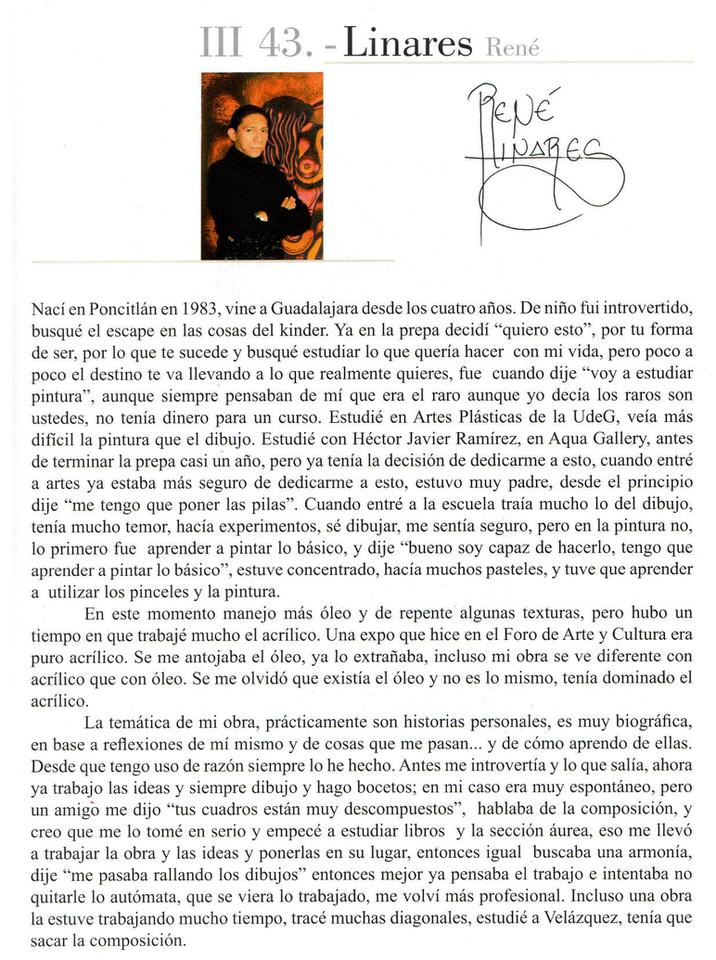 René Linares_Publicaciones de Libros_Indice de Artistas Plásticos de Jalisco