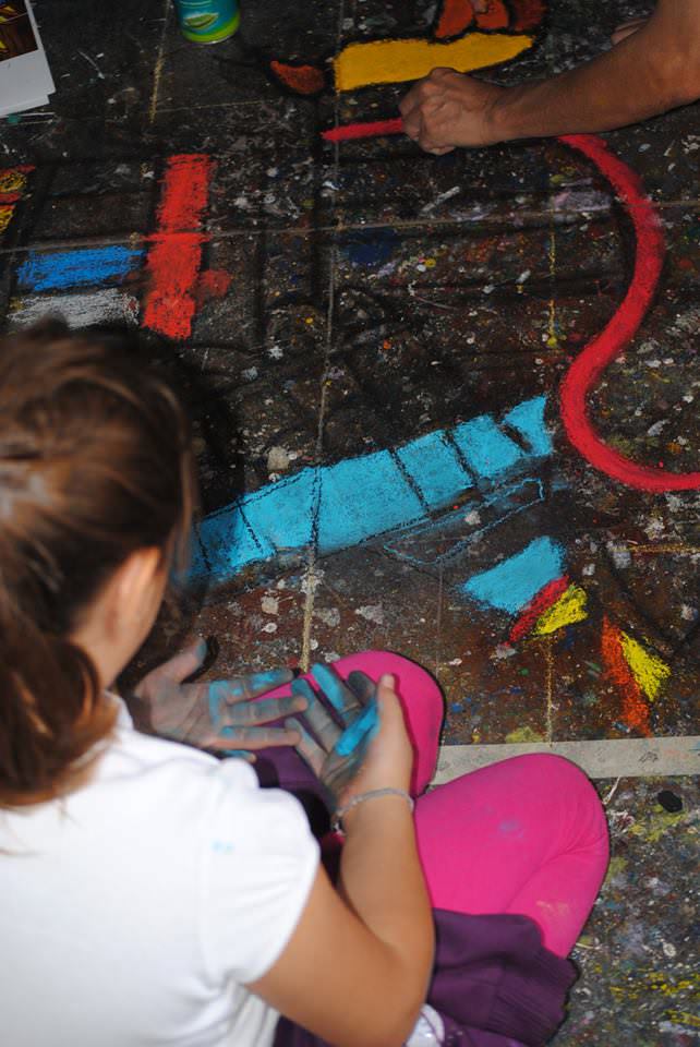 René Linares Taller Madonnari para niños