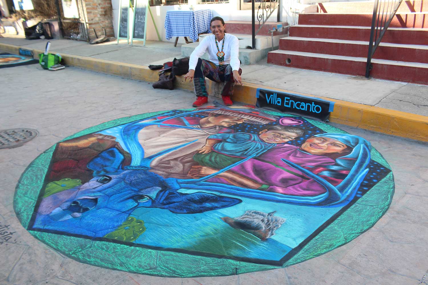 René Linares_Bucerias Chalk Art Walk_Madonnari