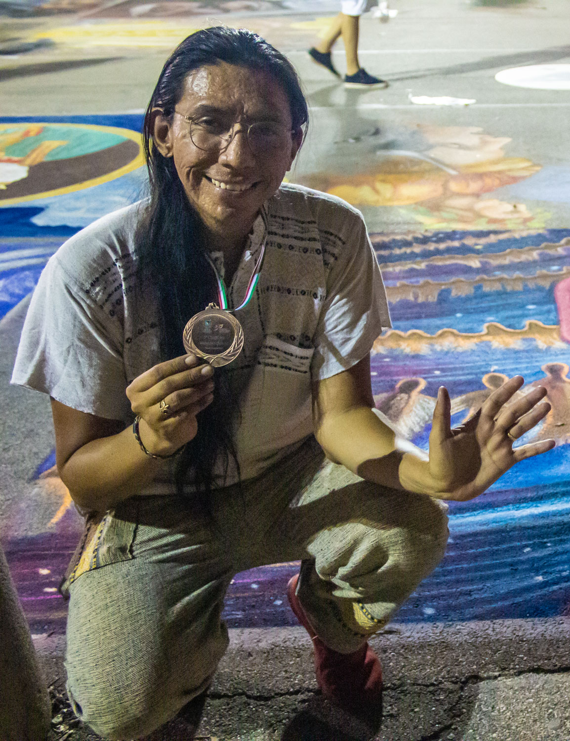 René Linares en el 50 Incontro Nazionale dei Madonnri. Ganador del Tercer Lugar Semplici.