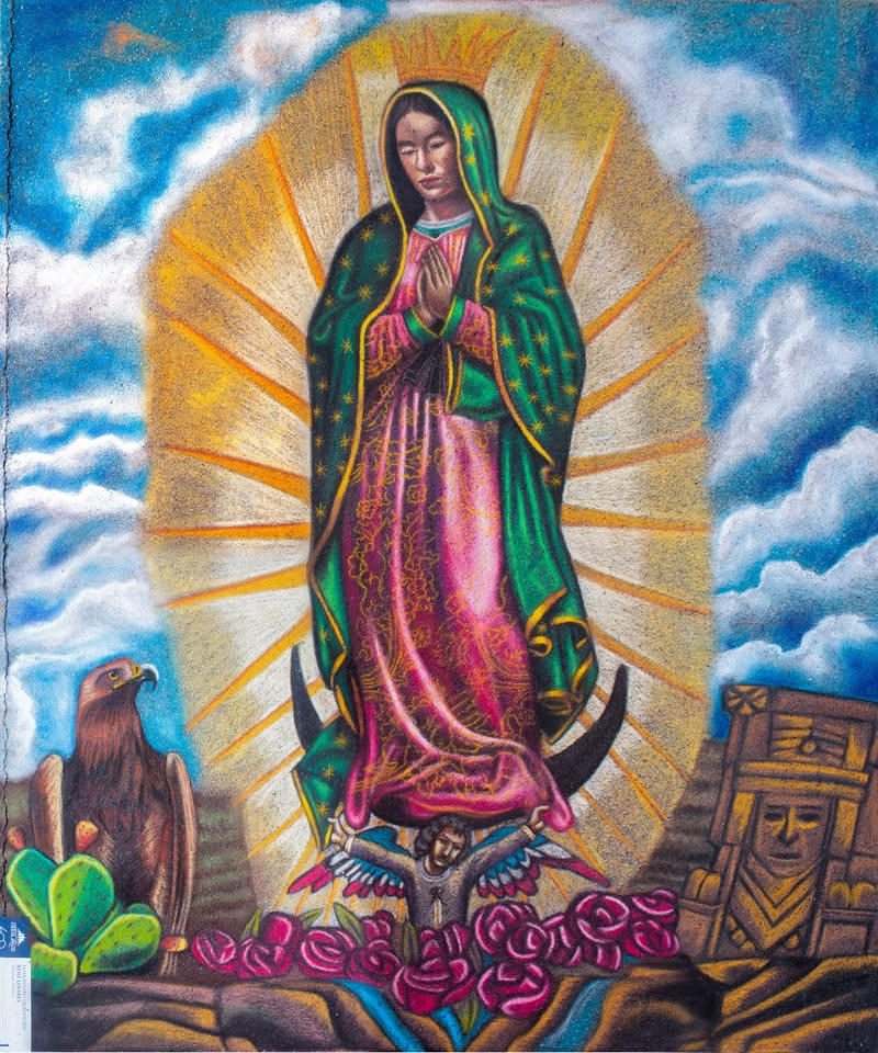Virgen de Guadalupe Madonnari en Grazie di Curtatone Italia
